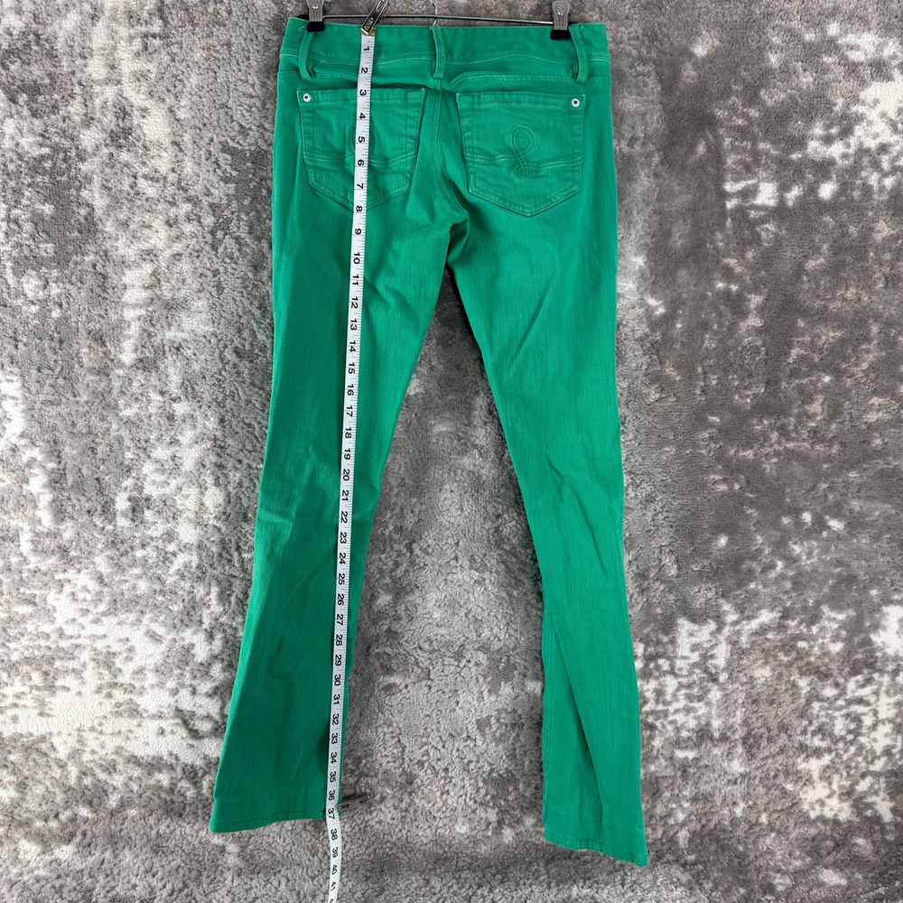 Lilly Pulitzer Size 0 Worth Straight Leg Denim Jeans Green‎ Womens - Picture 3 of 14